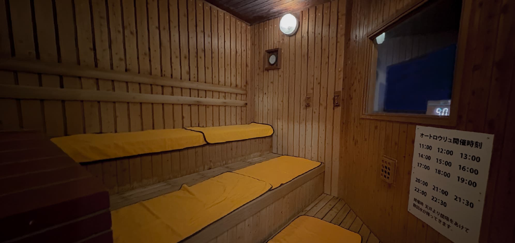 オートロウリュとテレビとサウナB01
